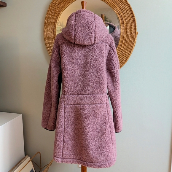 L.L. Bean Mountain Pile Fleece Coat in Iris Mauve - Picture 4 of 6